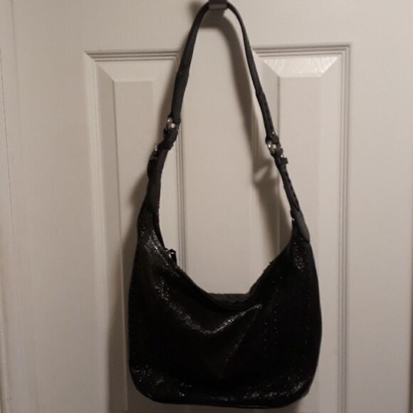 Brighton black leather hobo bag - Picture 1 of 8